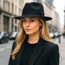 Chapéu Fedora Camurça Feltro Veludo Aba Reta Media Unissex