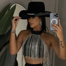 Chapéu De Strass Country/rodeio/pecuária/boideira/ana Castel