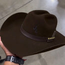 Chapéu Pralana Country + Adesivos Marrom