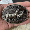 Fivela Cervo Americano com Canivete Secreto - Esporatto