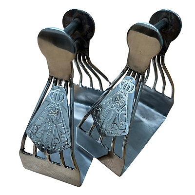 Estribo INOX - N. Sra Dourado Torcido