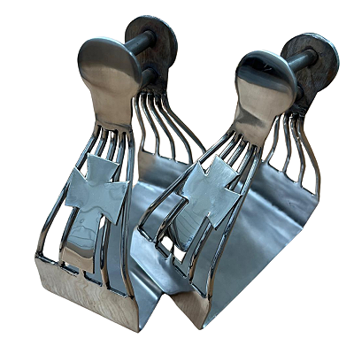 Estribo Premium de Alumínio Polido